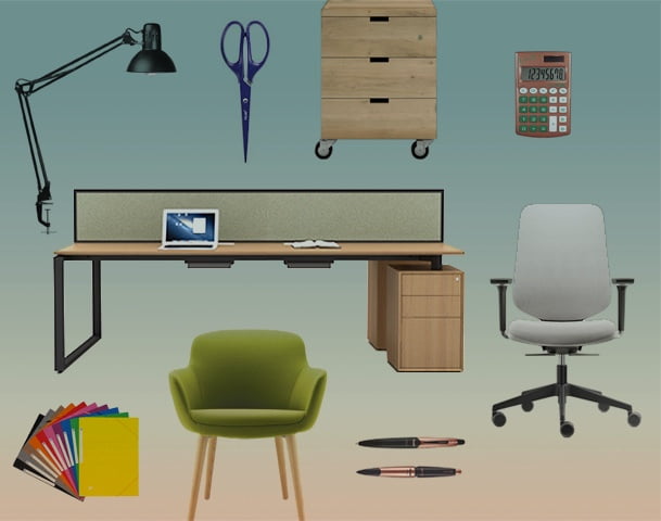 outils et accessoires de bureau