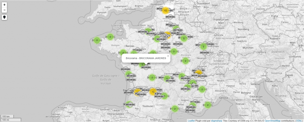 Surveiller les problèmes d'approvisionnement avec le map des stocks Retail Shake