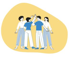 Journée d'équipe Image illustrant de la cohésion d'équipe
