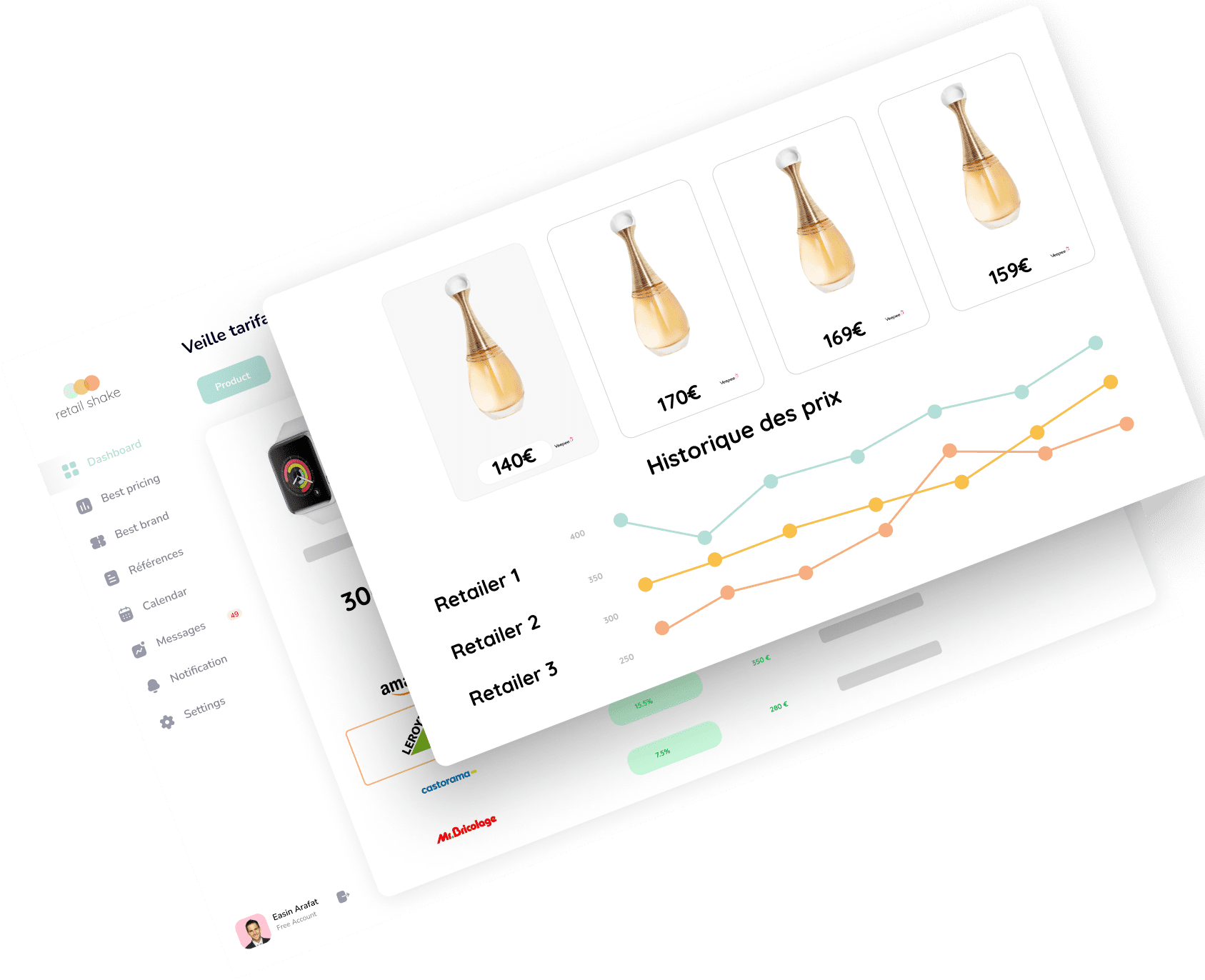 Retail Shake - Outil de veille concurrentielle le plus complet Retail Shake - Outil de veille concurrentielle le plus complet