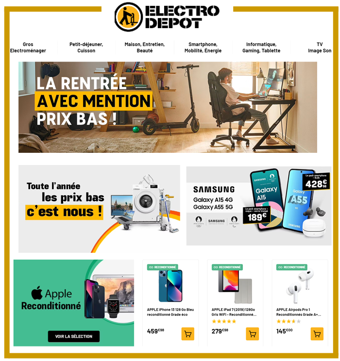 Electro dépôt - prix bas 
